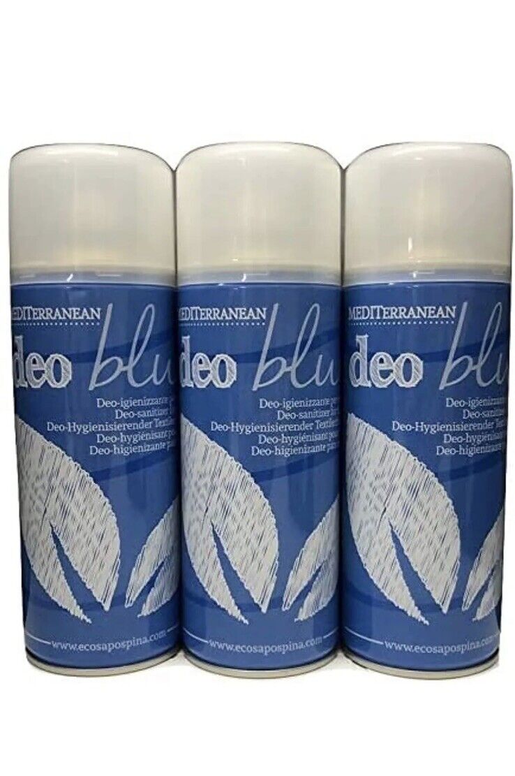 3 X RAMPI DEO MEDIT BLUE Salvatessuti Deodorante Igienizzante antitarlo 400 ml