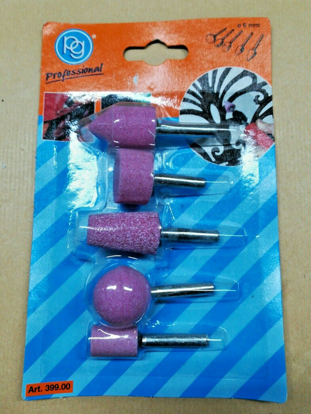 Pg Professional Set 5 Mole al Corindone su perno assortite Art. 399.00
