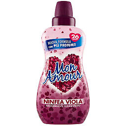 Mon Amour Ammorbidente Concentrato 26 Lavaggi 650Ml - Ninfea Viola- 3 PEZZI.