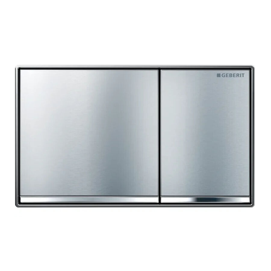 Placca Geberit Omega 60 Cromo Spazzolato Filo Parete | 115.081.GH.1
