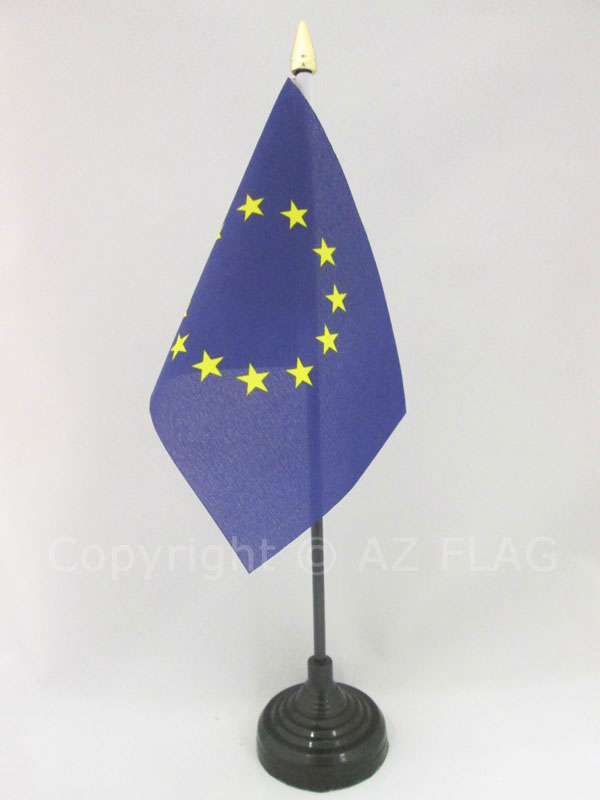 BANDIERA DA TAVOLO EUROPA 15x10cm - PICCOLA BANDIERINA UNIONE EUROPEA – UE 10 x