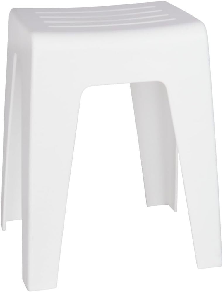 Wenko Sgabello da Bagno Kumba Bianco