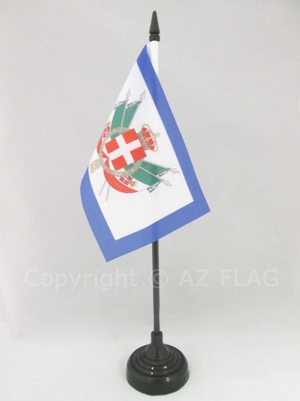 BANDIERA DA TAVOLO STEMMA REGNO D'ITALIA 1861-1870 15x10cm - PICCOLA BANDIERINA