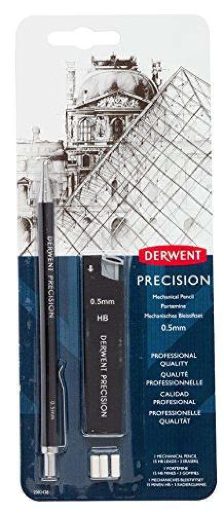 (TG. 0,5 mm) DERWENT Derwent matita meccanica di precisione + 15 mine HB 0,5 - 2