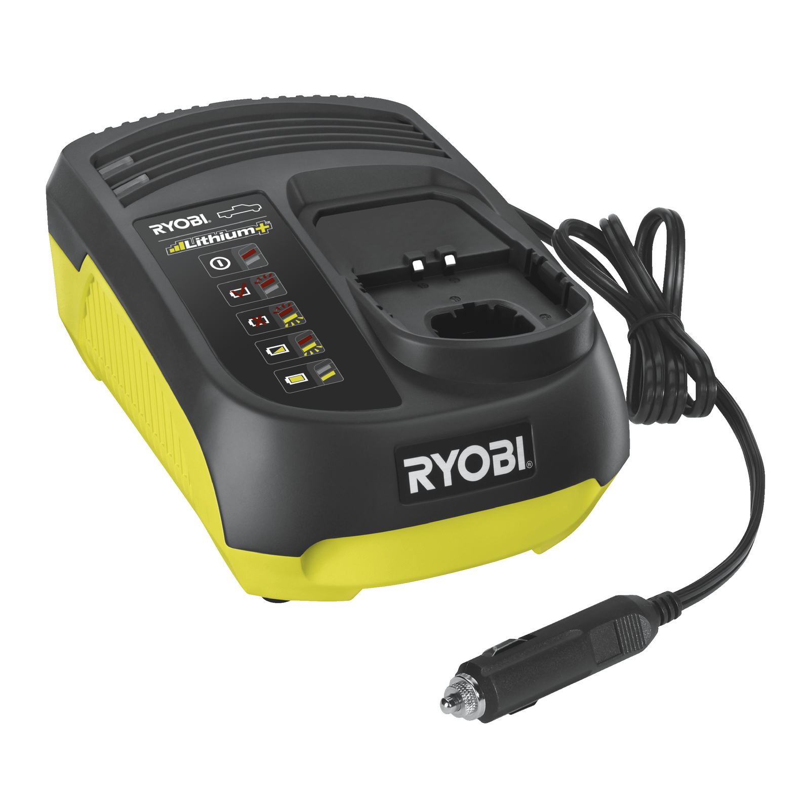 Ryobi RC18118C Caricabatterie Auto 18V ONE+ Presa DC 12V 1.8Ah/h