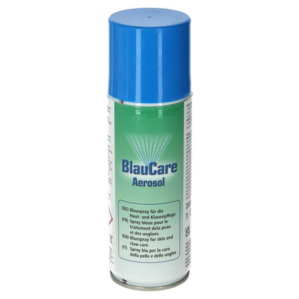 Spray blu disinfettante 200 ml per superfici ferite animali cavalli vacche Blau