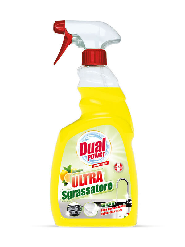 DUAL POWER SGRASSATORE LIMONE SPRAY 750ML, 3 Pezzi.