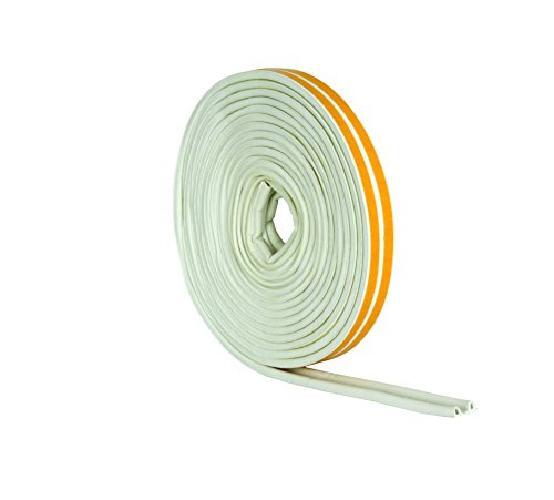 Epdm 'P' Profile Self Adeshive Rubber Draught Excluder   White   5M