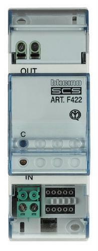 BTICINO F422 - SCS - INTERFACCIA TRA SISTEMI SCS 2 MOD DIN