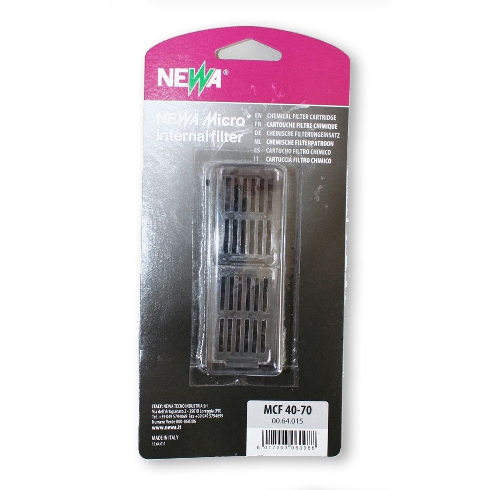 Newa Cartuccia MCF 40/70 ricambio carbone confezione da 2 pz