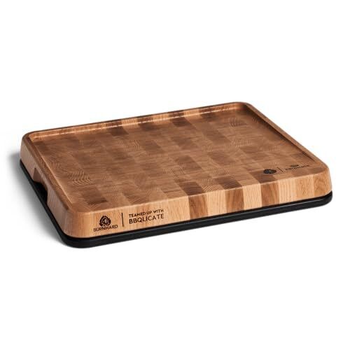 BURNHARD Tagliere 2 in 1 in Legno con Pannello in plastica, assemblabile (z3n)