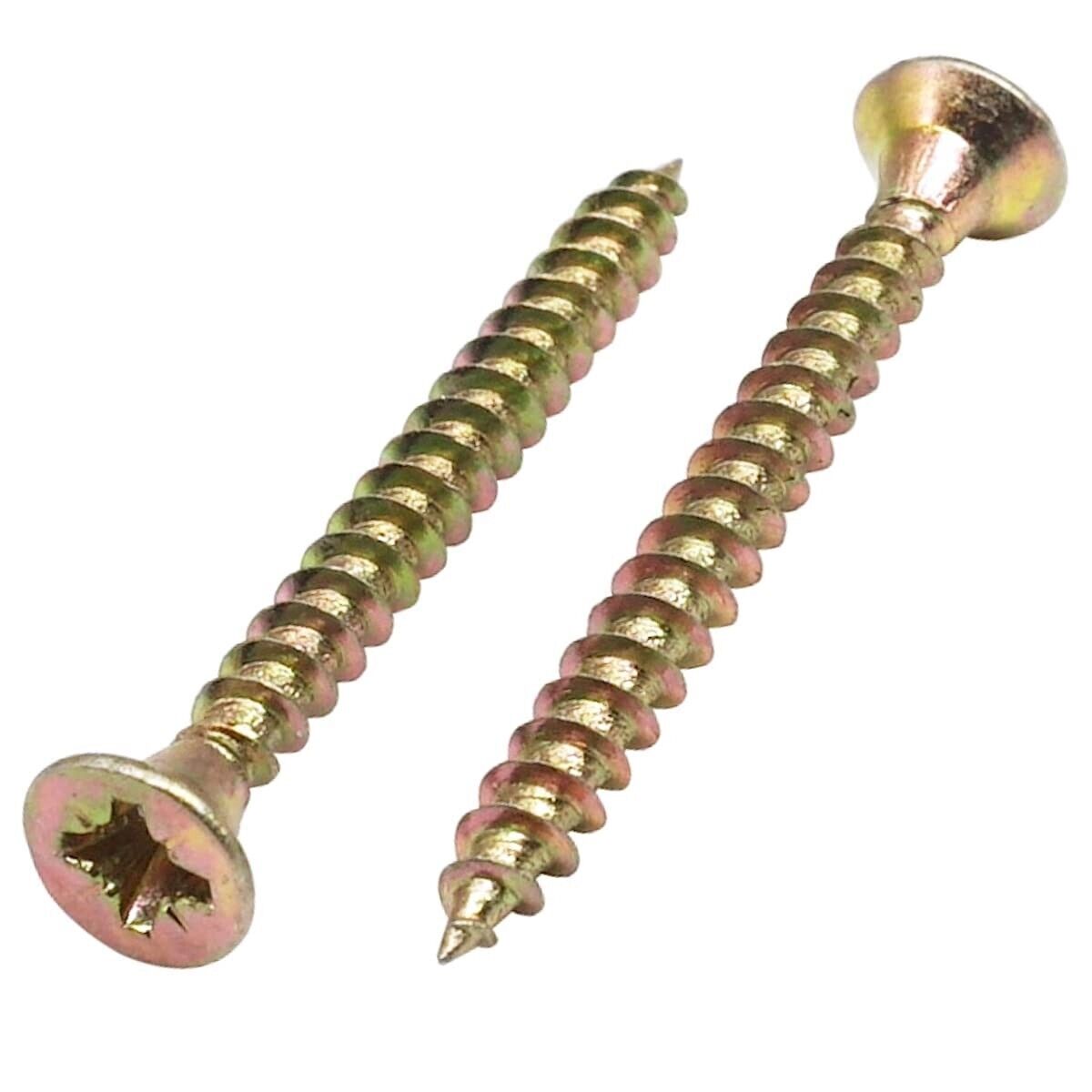 50 PZ. VITI VITE ZINCATE GIALLE PER LEGNO TRUCIOLARE 4,5x40 mm