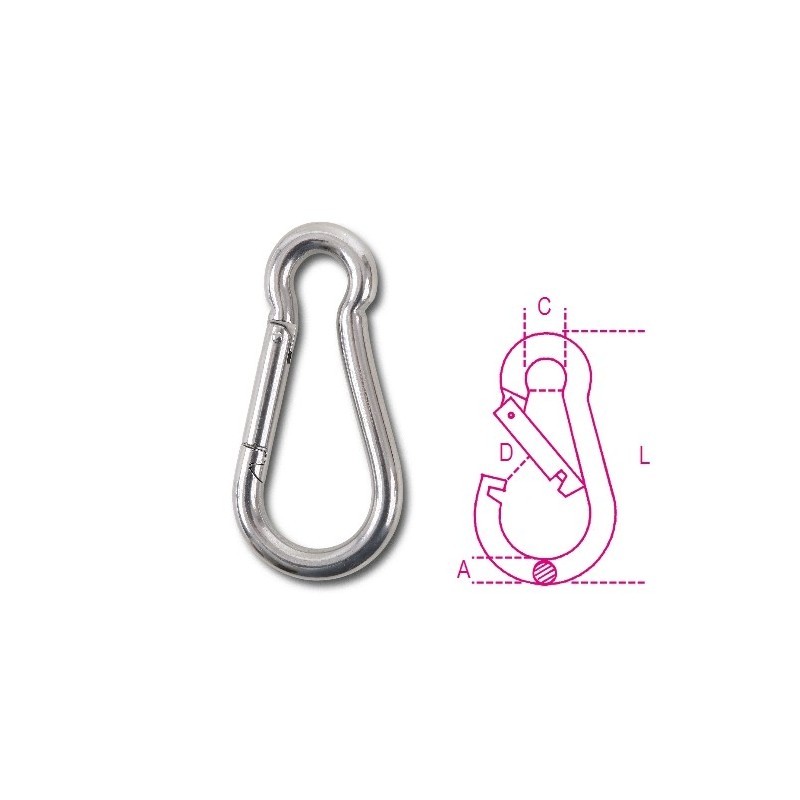 MOSCHETTONI INOX AISI 316 6x60 8274