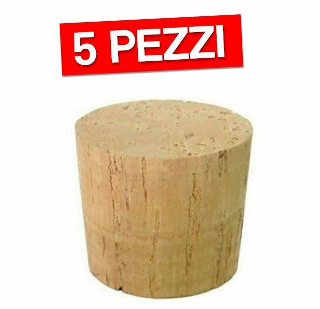 TAPPO TAPPI SUGHERO DAMIGIANA 5 PZ MM. 45 (21518/5)