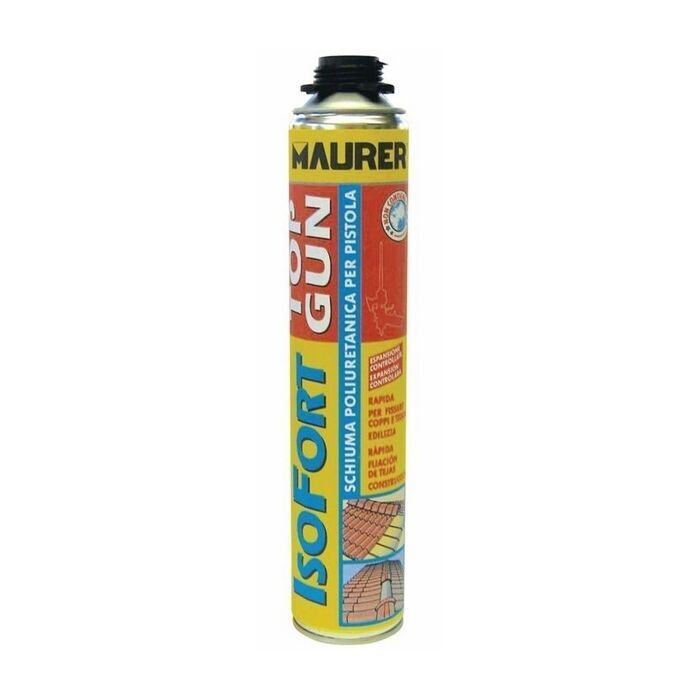 Schiuma Poliuretanica per Pistola Isofort Top Gun Maurer 750ml per Coppi, Tegole