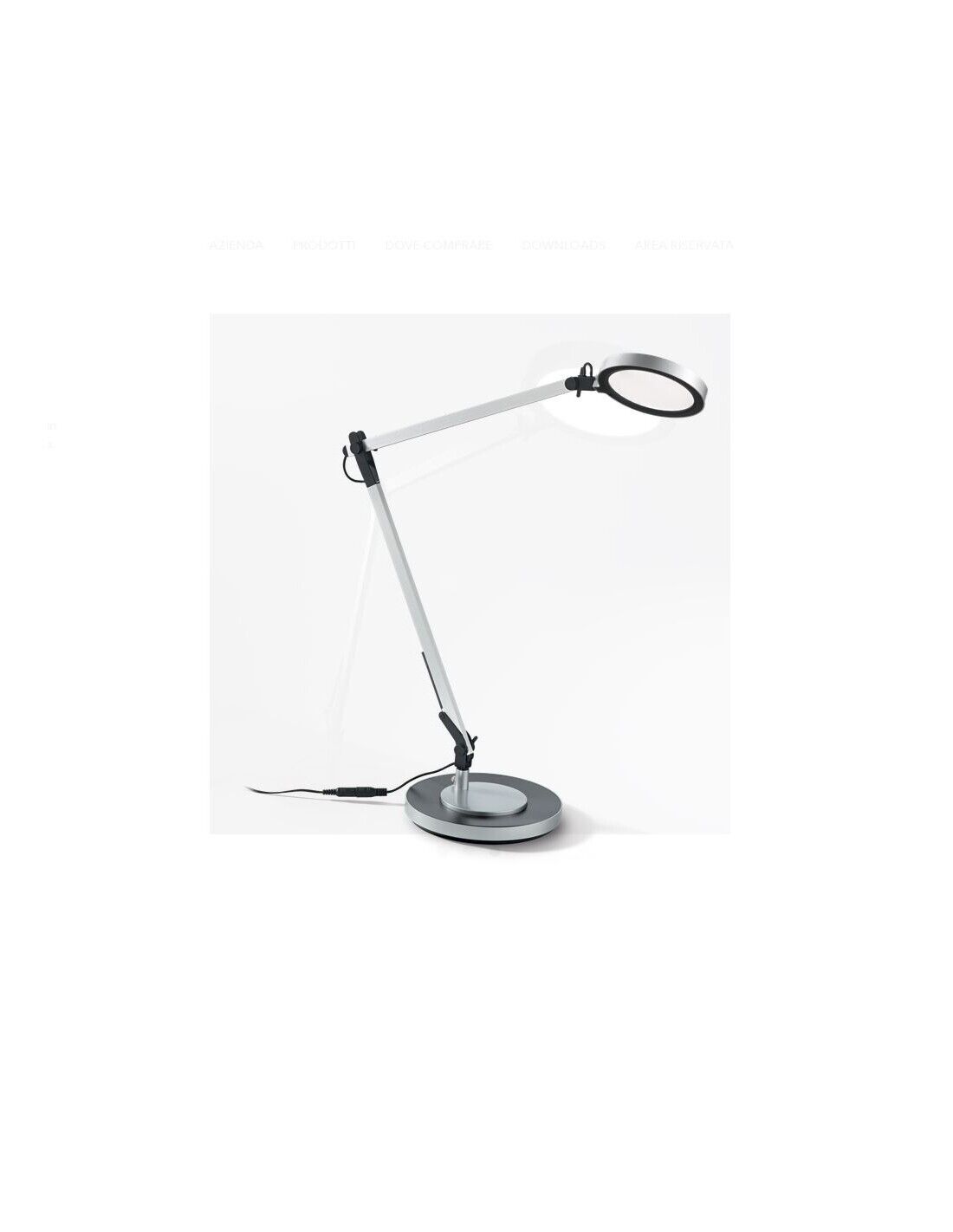 Futura tl1 lampada da scrivania led orientabile alluminio