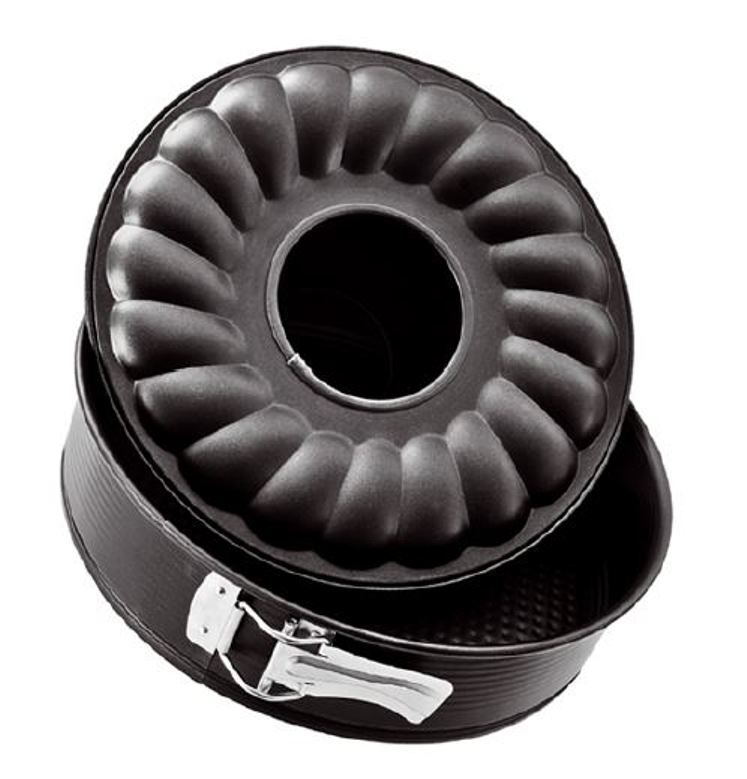 TORTIERA APRIBILE 2 FONDI EVA ROTONDA TORTA CIAMBELLA FORNO 30 CM EASY CLEAN