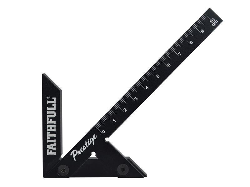 Faithfull Prestige Centro Finder Calibro Alluminio Nero 100mm FAICSQ10CNC