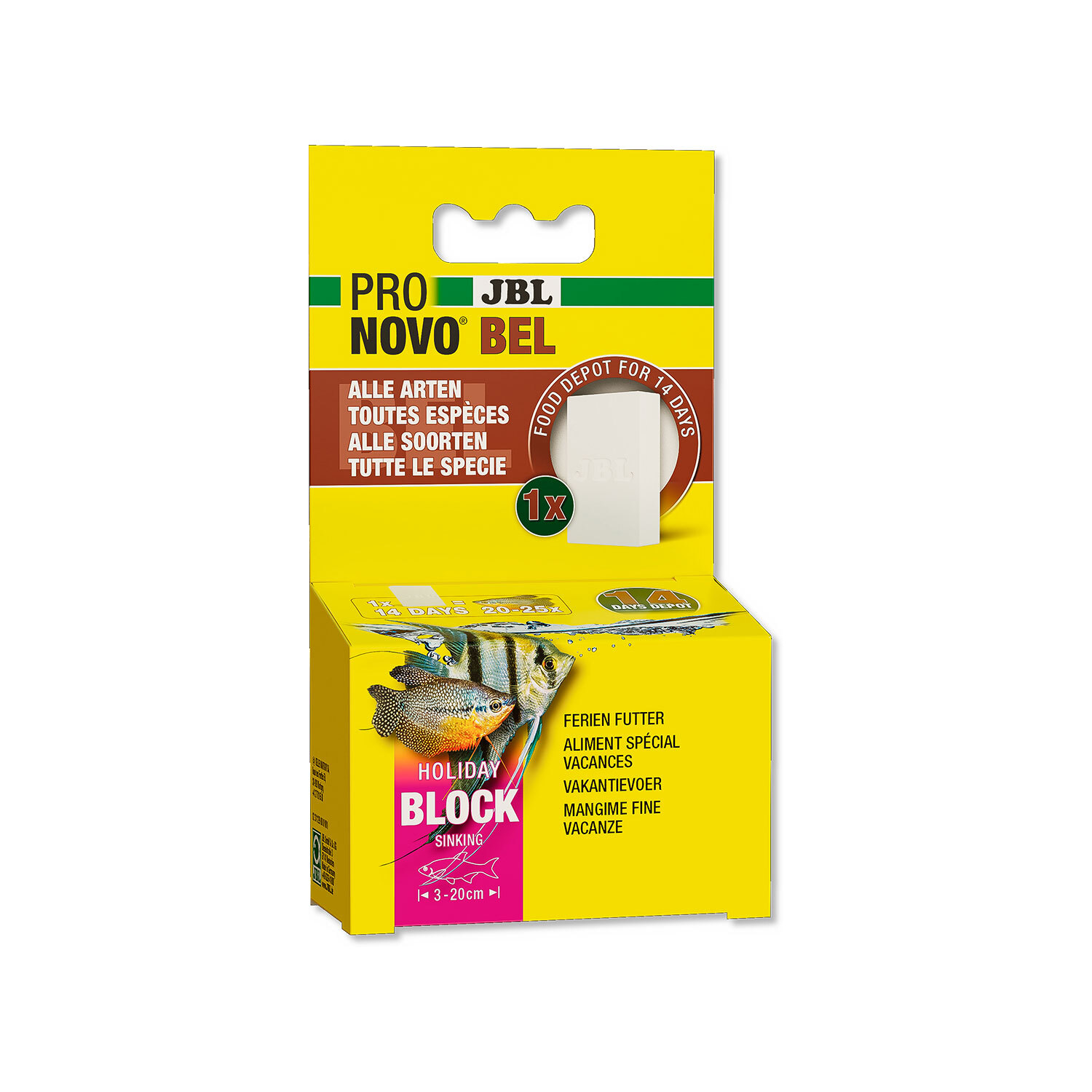 JBL PRONOVO Bel Holiday Mangime Da Vacanza Per Pesci D'Acqua Dolce 14 Giorni