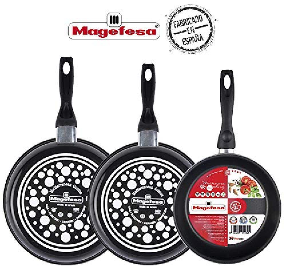 (TG. (20/24/28)-cm) Black - Set 3 ST (20/24/28)-cm Nero - NUOVO