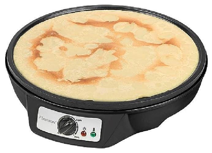 Bestron crepiera elettrica, Macchina per crêpes dal design retrò, per crêpes con