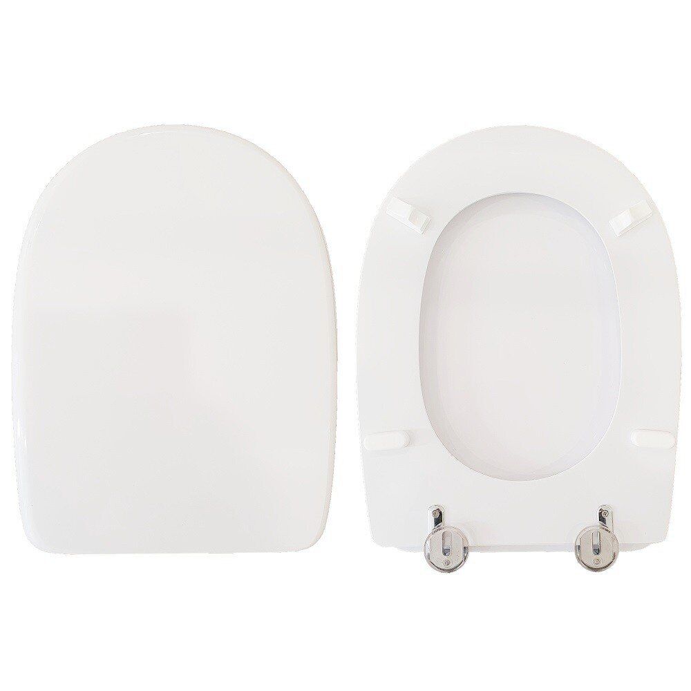 Copriwater Mistral Eos legno rivestito in resina poliestere bianco