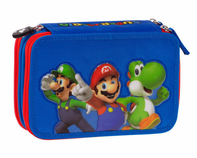 FRANCO PANINI ASTUCCIO 3 ZIP SUPER MARIO COMPLETO COD.67533