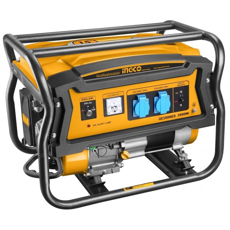 GENERATORE DI CORRENTE A BENZINA 3,5kW CON AVVIAMENTO A STRAPPO E ELETTRICO - GE