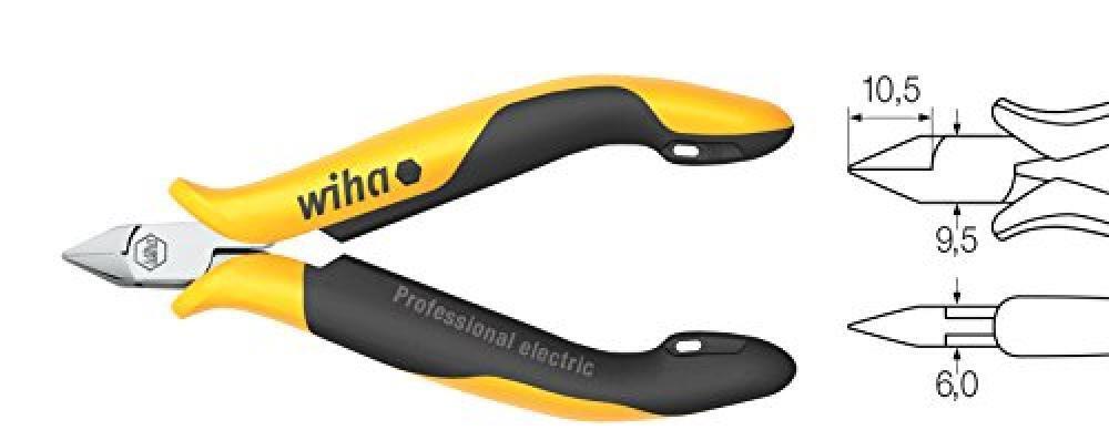Wiha -Tronchese a taglienti diagonali Professional ESD. - NUOVO