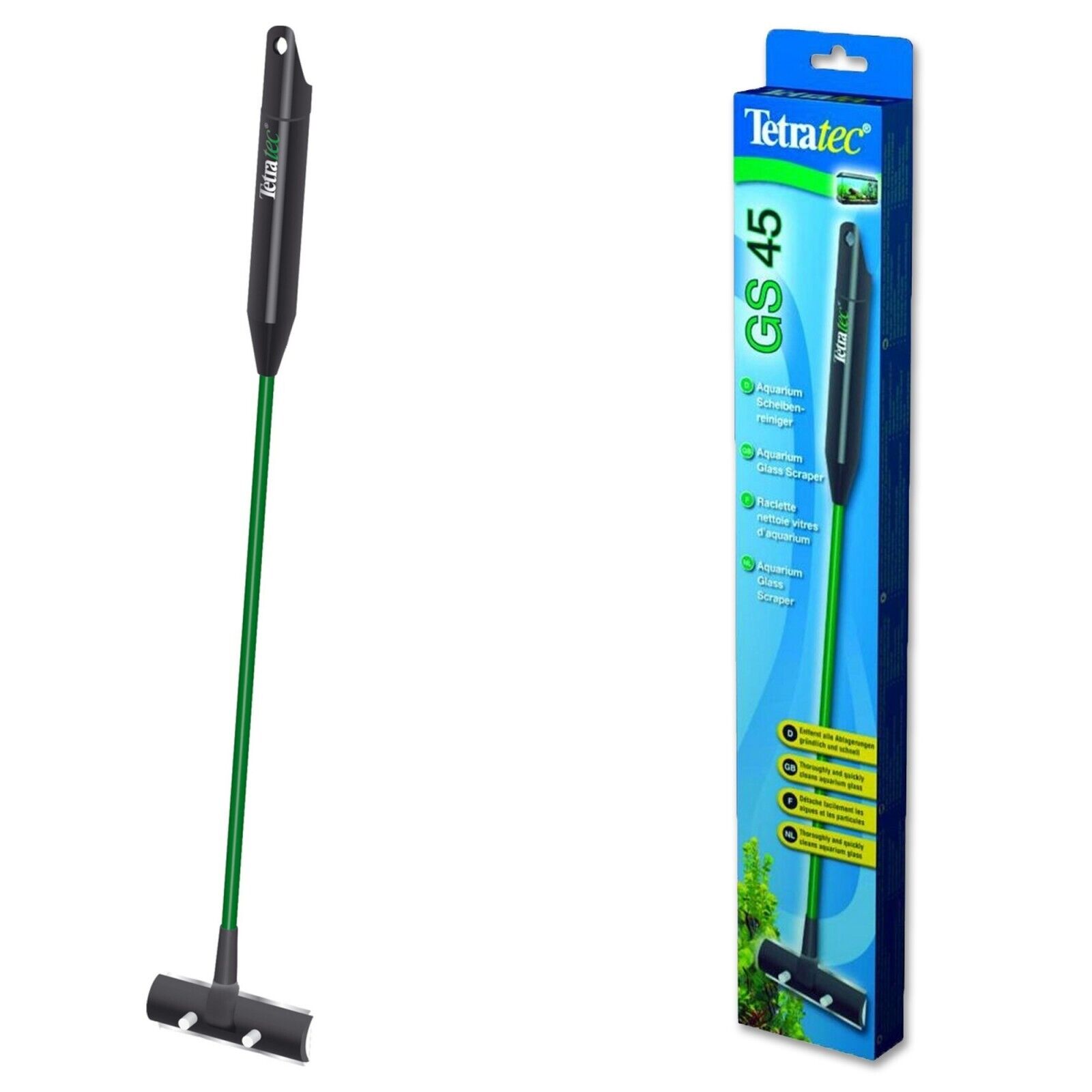 Tetra GS 45 Puliscivetro raschietto lama per pulire vetri acquario dalle alghe