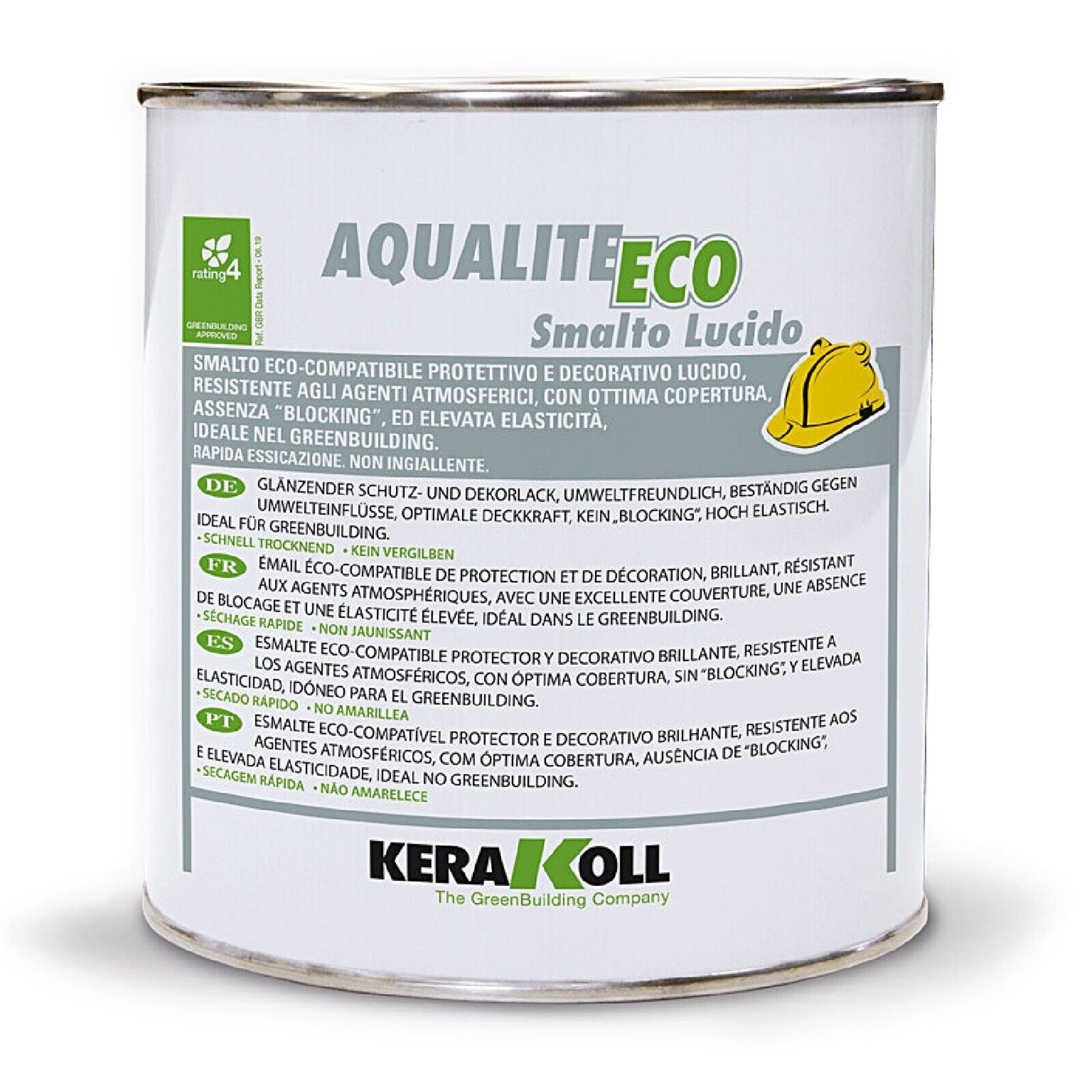 Kerakoll AQUALITE ECO SMALTO LUCIDO elastico resistente protettivo 0,75L