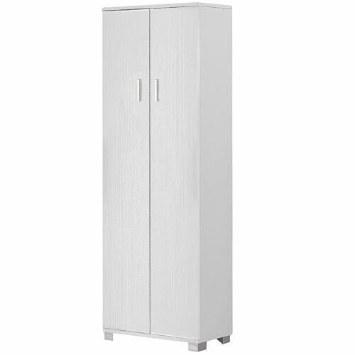 Armadio Mobile scarpiera multiuso bianco 4 ripiani 62x34x178 armadi scarpiere