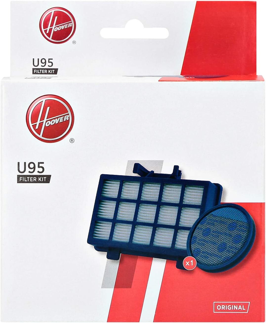 Hoover U95 Kit Filtro Pre Motore e in Uscita, Extra Filtrante, Originale,...