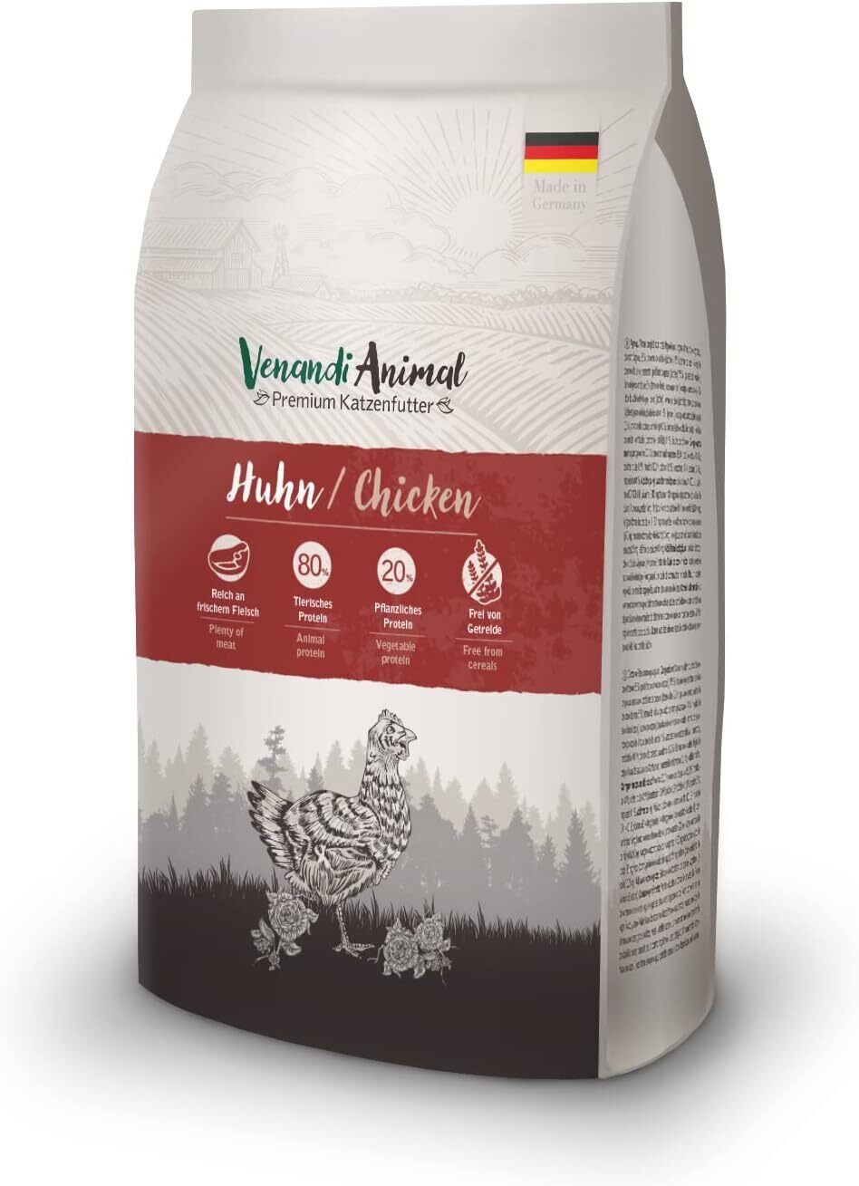 Venandi Animal Pollo come Mangime Secco, Senza Cereali, 1500 g
