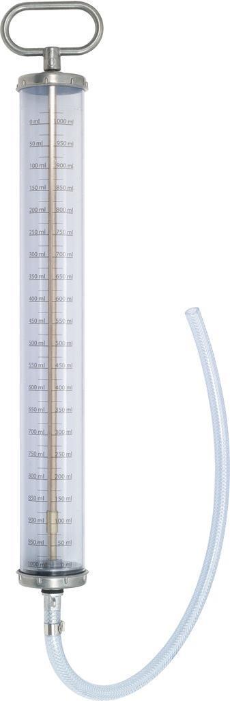 Ks Tools 1481395 KS TOOLS Dosierhandpumpe mit Schlauch und Skala, 1000ml (150.92