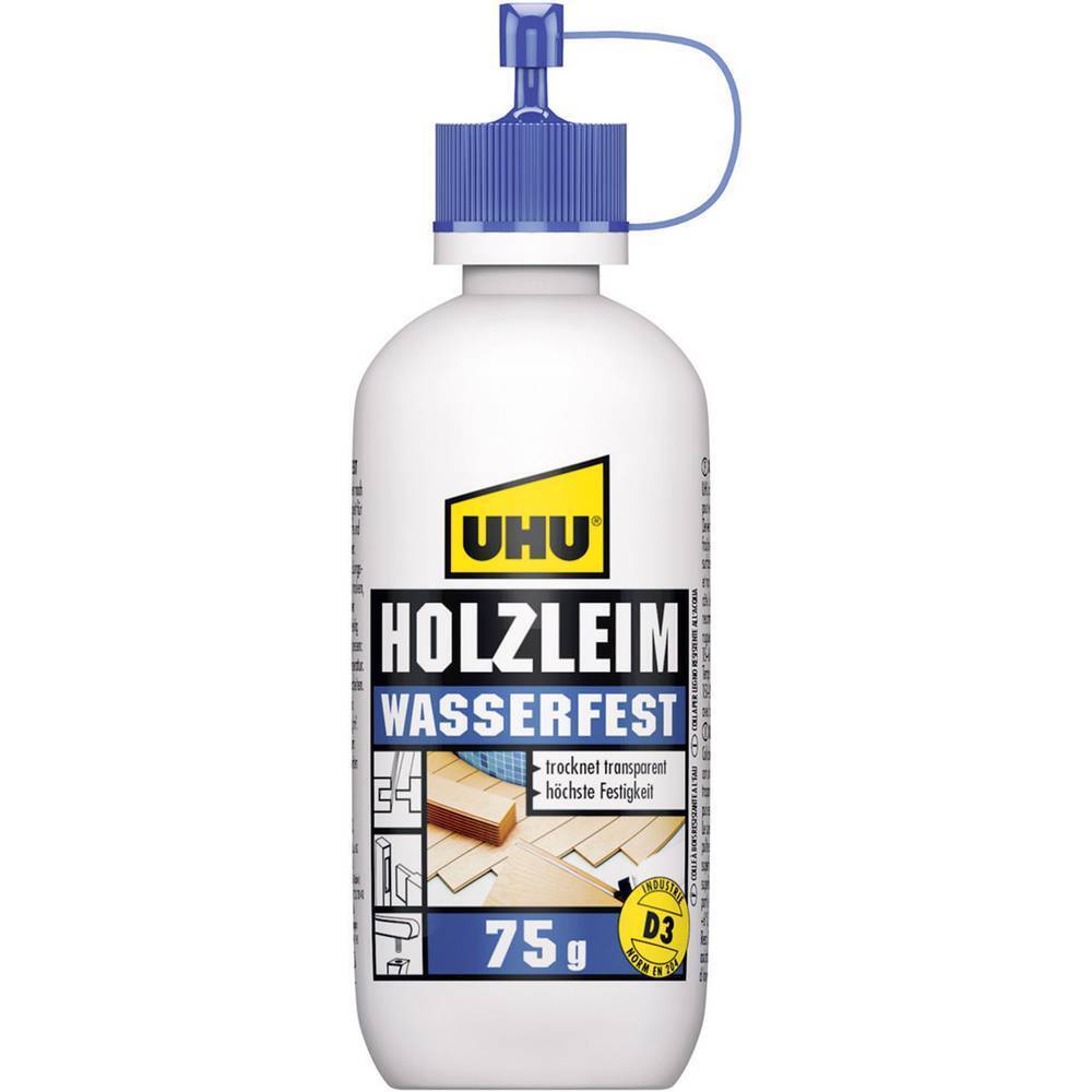Colla per legno UHU Wasserfest D3 48510 75 g