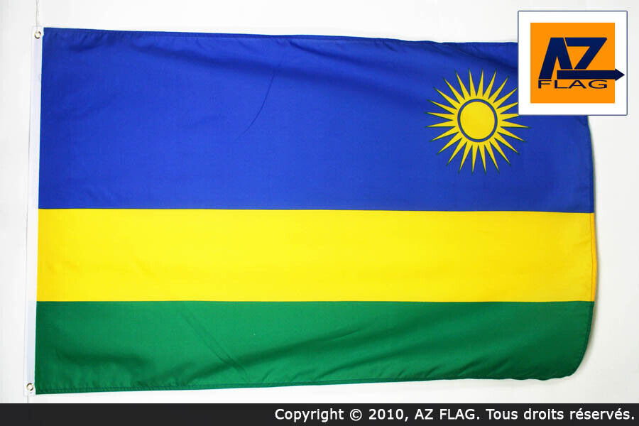 BANDIERA RUANDA 90x60cm - BANDIERA RUANDESE 60 x 90 cm - Nuova