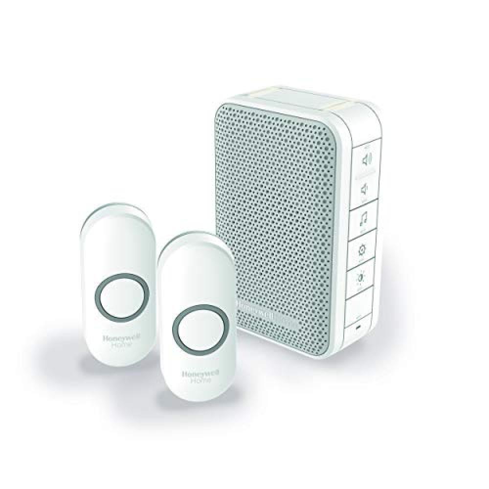 Honeywell Home DC313NFB Honeywell-Campanello Portatile Serie 3 con Due spinte, B