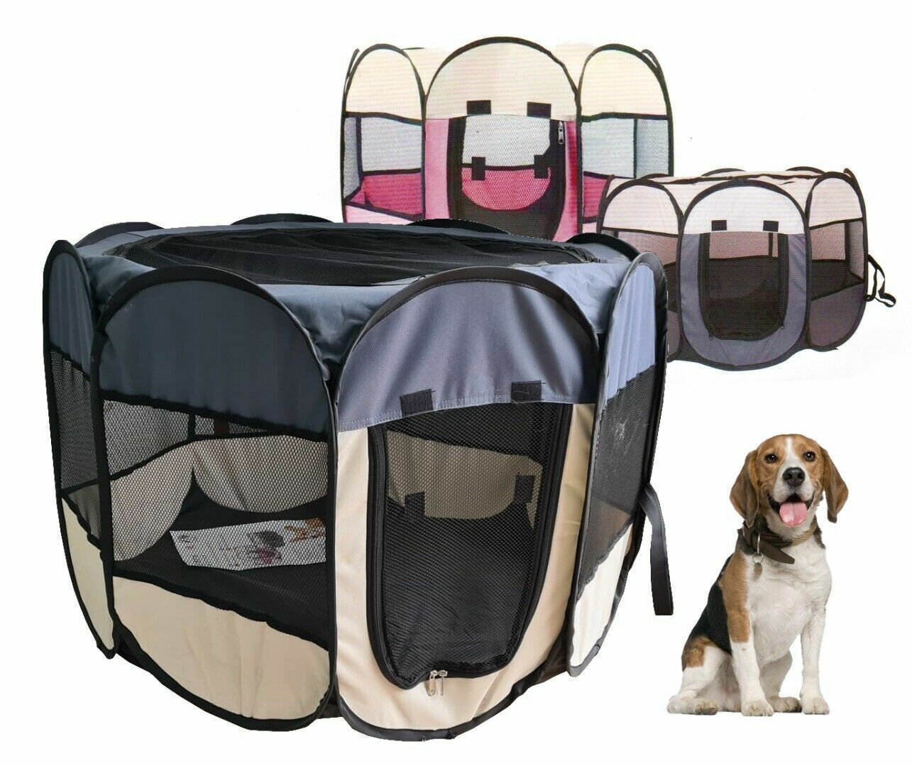 PDR* Recinto Box pieghevole per animali recinto cani gatti cuccioli 91x91x54 cm