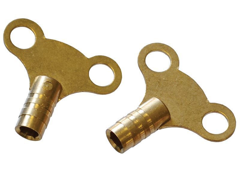 Faithfull - Radiator Keys - Brass (Pack of 2)