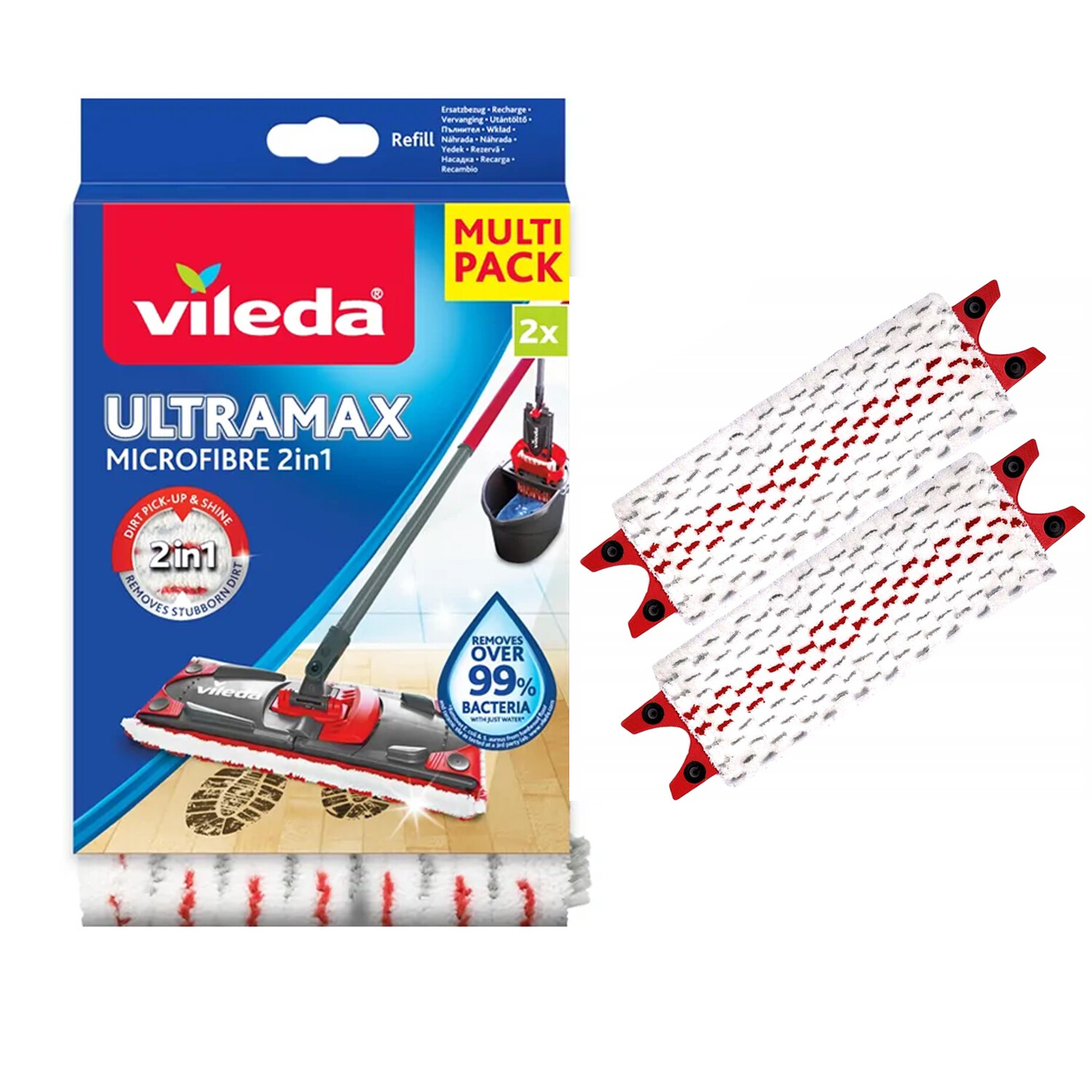 Inserti per mocio Vileda Ultramax e Ultramat Turbo (2 pz) ULTRAMAX