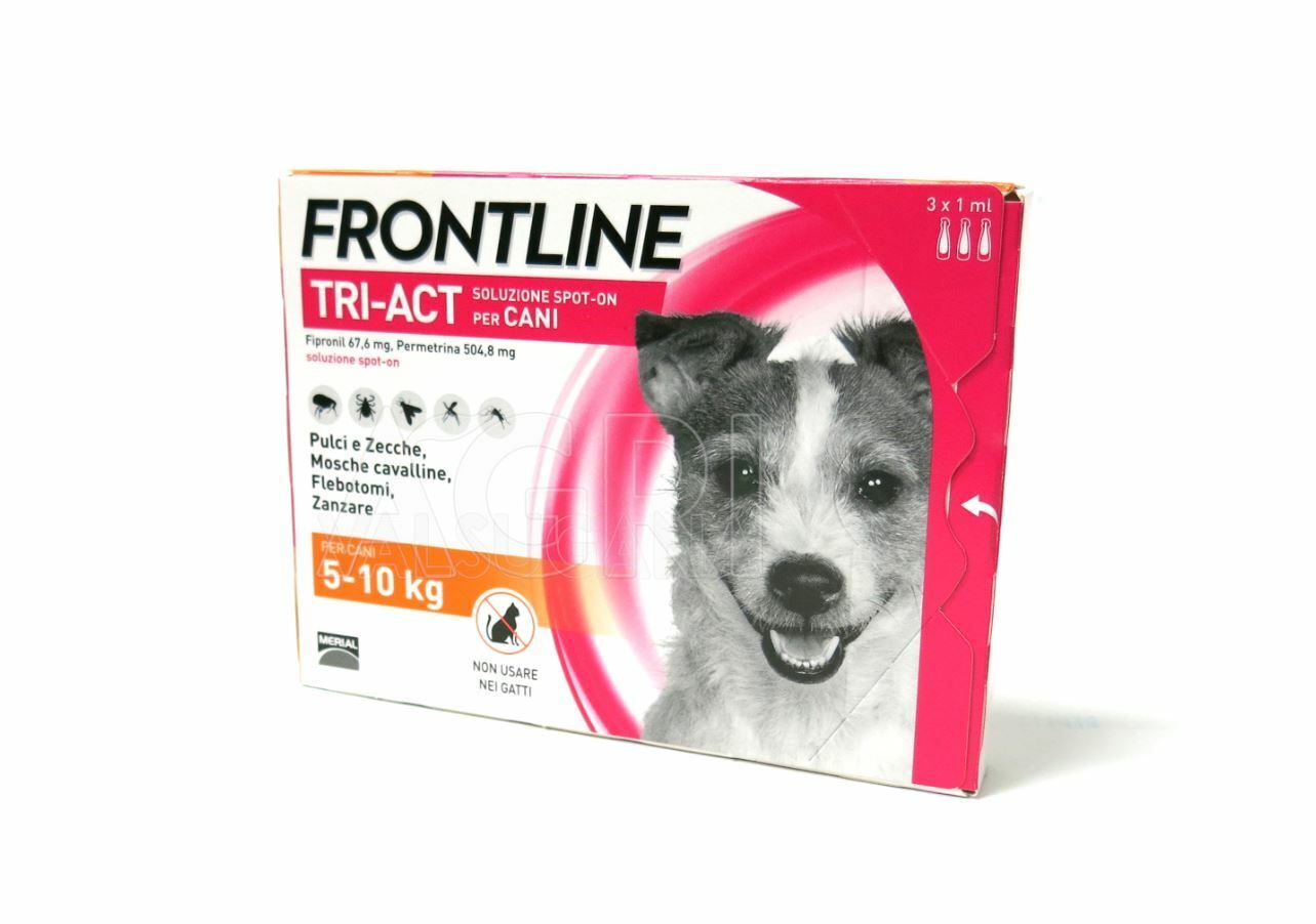 Frontline Tri-Act 5-10 Kg 3 Pipette da 1 ml