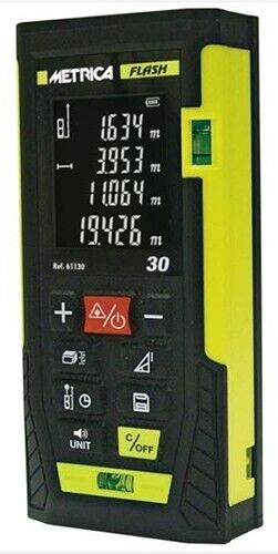 Misuratore laser distanziometro portatile METRICA Flash portata 30 metri