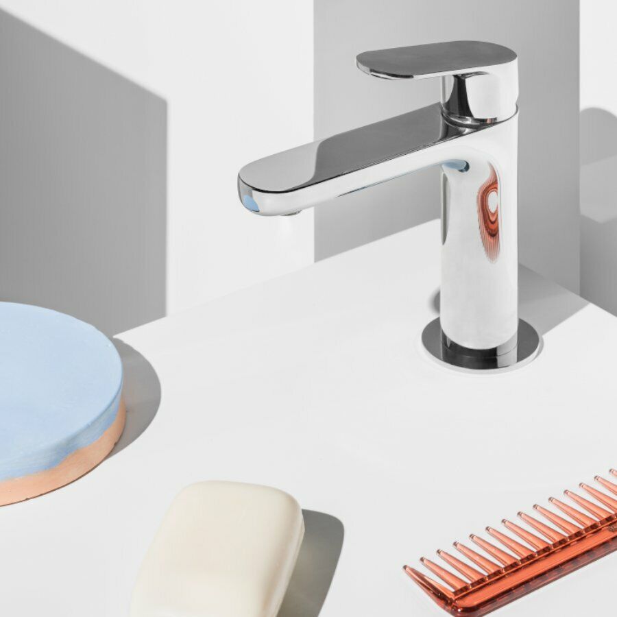 Rubinetto miscelatore rubinetteria per lavabo bagno ottone cromo Zucchetti Nikko