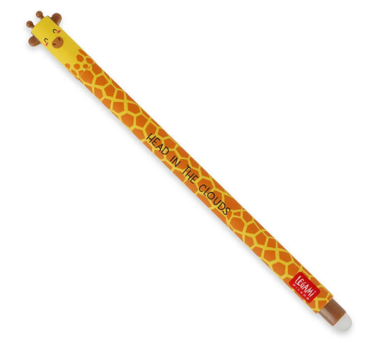 Legami Penna Gel Cancellabile Sfera Nero Punta 07 mm Giraffa