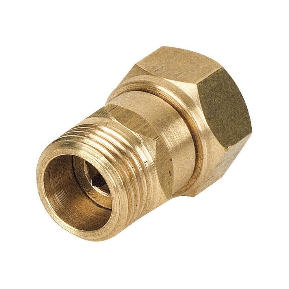 RACCORDO GIUNTO GIREVOLE SNODABILE IN OTTONE 1/2 " IRRIGAZIONE POMPA ACQUA