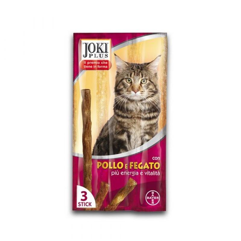 Bayer Gatto Snack Joki Plus 3 Stick 12gr Fegato e Pollo
