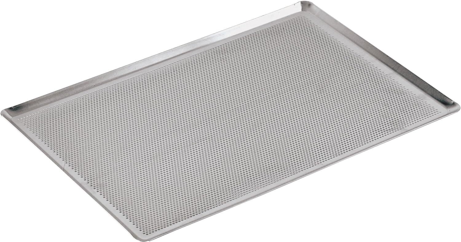 Demarle 41756-30 Teglia Fondo Forato Bordi 45 Gradi, Dimensioni 30x40 cm