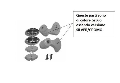 CUSCINETTI E SUPPORTI DI RICAMBIO BOX MOD. LUNES R SILVER/CROMO R07LUR1-B