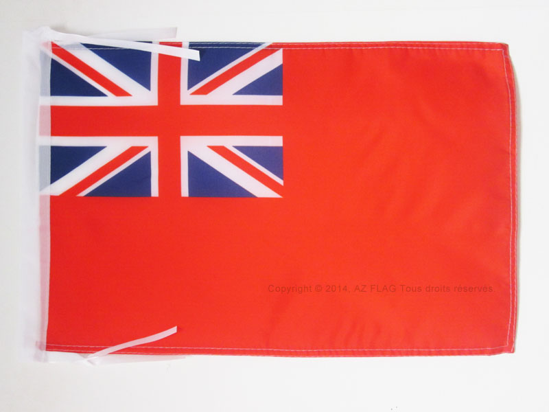 BANDIERA REGNO UNITO RED ENSIGN 45x30cm - BANDIERINA INSEGNA ROSSA BRITANNICA 30